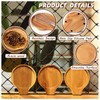Acacia Wood Spoon Rest, Wooden Spoon Holder With Non Slip