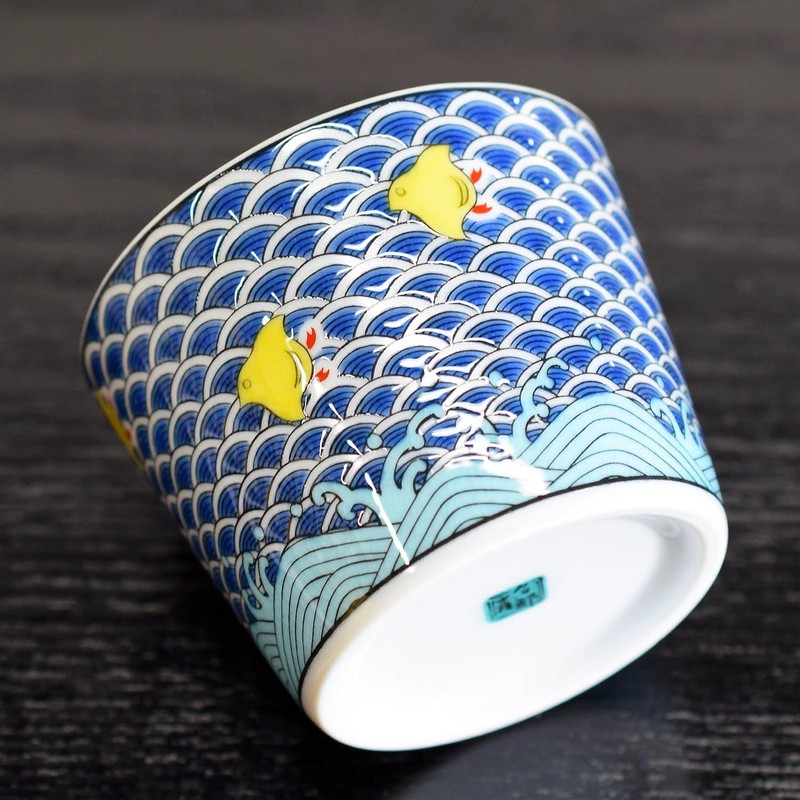 Sobachoko Stylish Tableware, Kutani Ware, Soba Boar Mouth, Houndstooth Pottery,