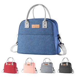 Zxglxinyao Lunch Bag for Women Men, Lunch Tote Bags, Reusable Cooler Food Container, Insulated Lunch Box with High Capacity for Work Travel Picnic Office Outdoor，Black