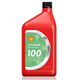 AEROSHELL OIL 100 MINERAL LUBRICATING OIL FOR AIRCRAFT PISTON ENGINES 1QRT