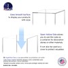 2 Pack 9" Acrylic Display Riser Box with One Open
