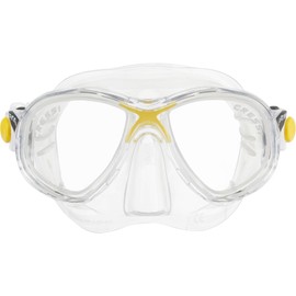Cressi Kids Marea Jr Scuba Diving and Snorkeling Junior Mask - Transparent/Yellow