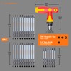 Crosstar Impact-Rated 30-Piece Interchangeable Ratcheting T-Handle Set – SAE, Metric,