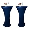 TC LUDUAN 2 Pack 24x43 Inch Navy Blue Spandex Cocktail