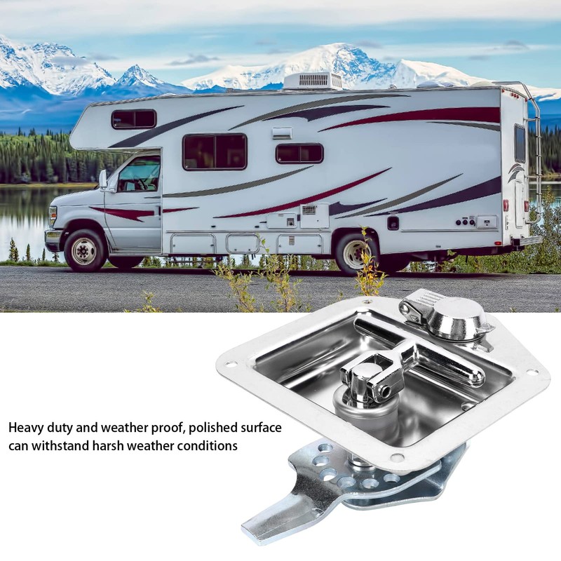 KIMISS Stainless Steel Tool Box Lock T Handle Latch -
