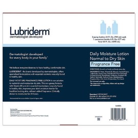 Lubriderm Daily Moisture Lotion Fragrance Free 3-pack