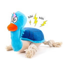 Adpartner Dog Squeaky Toys, Tough Plush Dog Chew Toy for Small Medium Large Dogs, Cute Animal Design Squeak Puppy Toy for Teething Chewing Interactive Pet Toys to Keep Them Busy