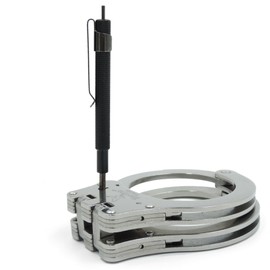 TacFirst HCKP Police Universal Handcuff Key with Clip and Locking Pin, With clip