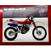 New! Genuine 1990 Honda XR600 XR600R XR250 XR250 Brochure
