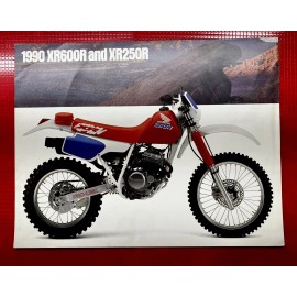 New! Genuine 1990 Honda XR600 XR600R XR250 XR250 Brochure