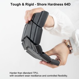 Siraya Tech Flex TPU 64D – High-Performance Elastic 3D Printing Filament, Durable & Wear-Resistant, Easy to Print, ISO 10993 Tested, Ideal for Tough, Durable Abrasion Resistant Parts (Black, 1kg)