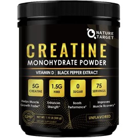 Micronized Creatine Monohydrate for Women and Men, Creatine Powder for Men-Women for Improve Performance and Strength, Support Muscle Growth and Workout Recovery, 6.5g per Servings, 75 Servings
