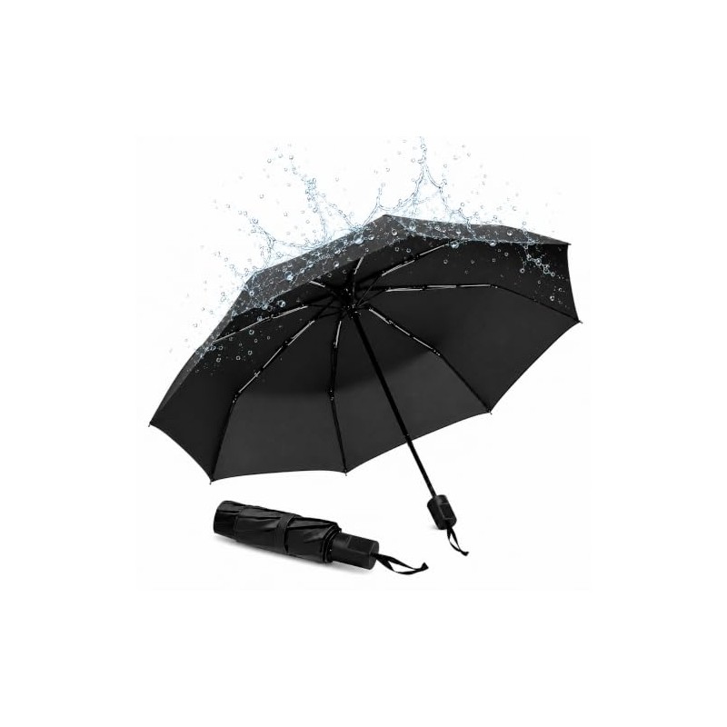 NOVANGUA Paraguas Plegable Manual con 8 Varillas de Acero, Unisex