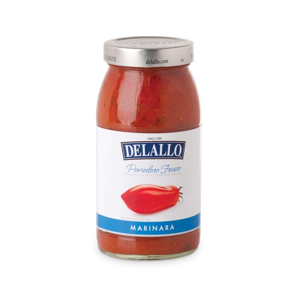 DeLallo Pomodoro Fresco Marinara Pasta Sauce, 25.25oz Jar, 6-Pack