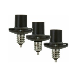 American Tack & Hardware Amertac SLC2BCB3-4 Dusk To Dawn Light-Sensing Socket Reducer Socket Adapter, 60 W, 120 V, Incandescent, Bronze