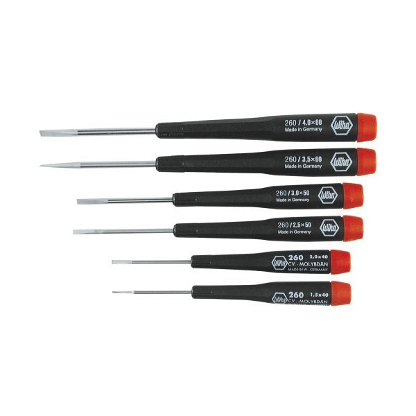 6 Piece - Precision Slotted Screwdriver Set - #26090 -