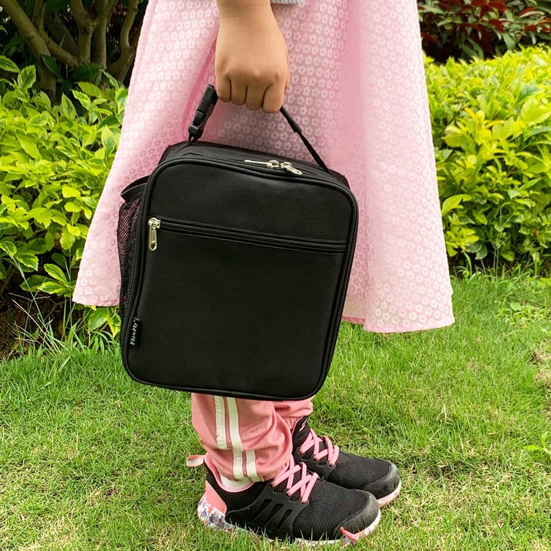 FlowFly Kids Lunch Box Insulated Letter Print Soft Bag Mini