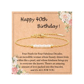 Tarsus 40th Birthday Gifts Women, 40th Birthday Gifts for Her 40 Year Old Woman Birthday Bracelet Gifts Ideas