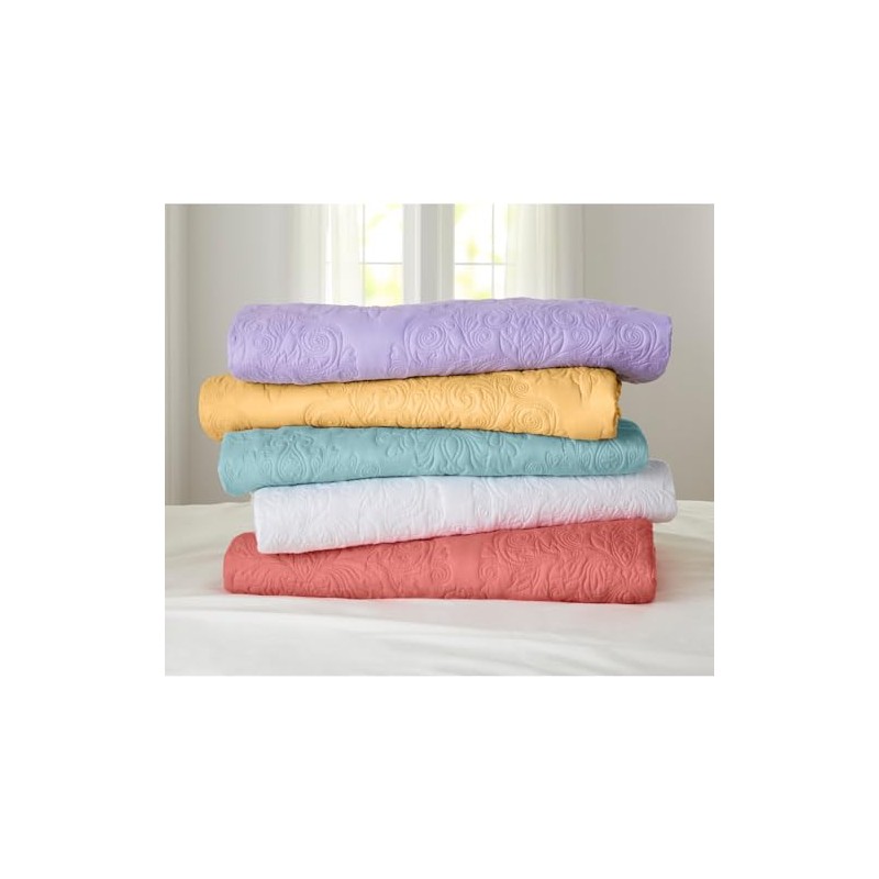 BrylaneHome Comfort Cloud Bedspread - King, Lilac
