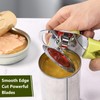 Tin Opener, Lychico 4-in-1 Can Opener Handheld Heavy Duty Stainless