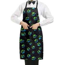 MACIFECI Pets Animals Dog Grooming Waterproof Apron, Dog Groomer Apron, Dog Grooming Smocks for Women