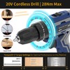 Aseboy Cordless Drill with Battery and Charger, 20V Drills for