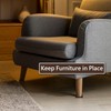 2.5x2.5 Square Rubber Furniture Caster Cups, Anti-Sliding Furniture Pads Bed