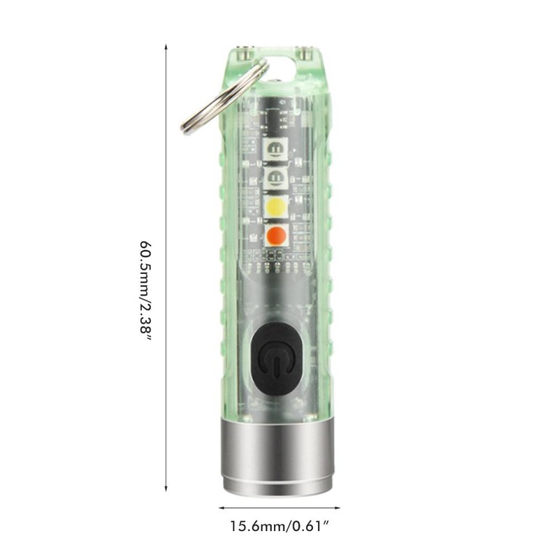 Keychain Flashlight Outdoor Portable Fast Charging Rechargeable Mini Pocket Flashlight
