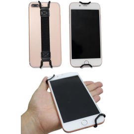 Dhana Style Fall Prevention, Elastic Bundle Grip, Hook, Belt Holder, Easy to Put on and Take Off, Clip, Supporter, Hand Grip, Strap, Safety Wrist Band, Tablet PC, Smartphone, Cell Phone (For