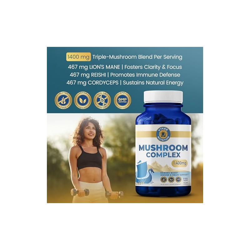 Vykee Nutrition Mezcla de Hongos: Reishi