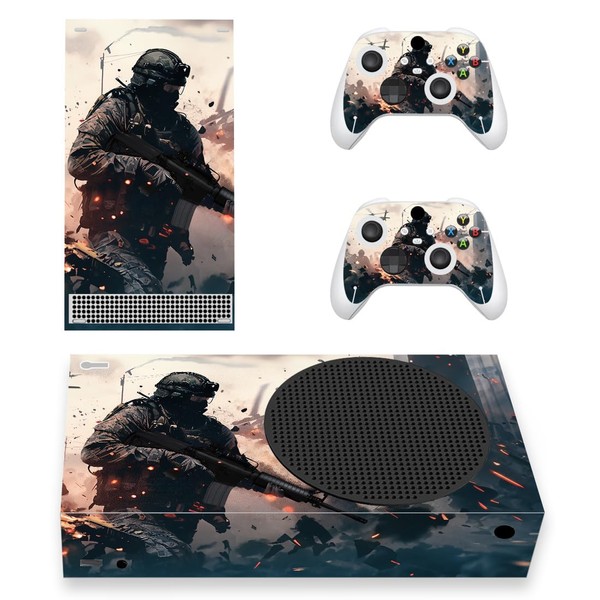 PlayVital Skin for Xbox Series S, Sticker Vinyl Skins Protective Film Wrap Decal Cover Stickers Film for Xbox Series S Console Controller Lonely Vanguard