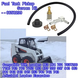 Fuel Tank Pickup Screen Kit 6650239 ,Compatible With Loaders 863 864 751 753T200 T190 763 773 7753 853 873 335 337 943 953 641 642 643 645 653 741 742 743 Articulated Loaders Excavators