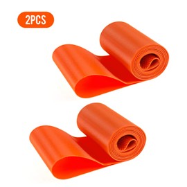 ADDMOTOR Rim Strip Rim Tape 26 inch Fat tire Liner PVC Inner Tube Cushion Protector Anti Puncture for Bikes 2PCS (Orange)