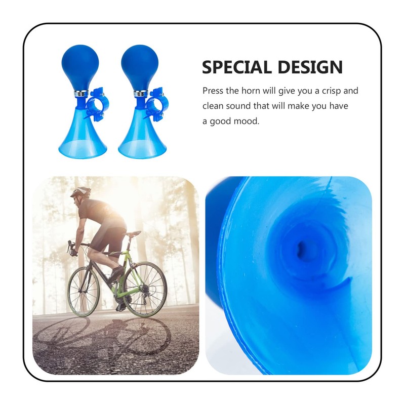 GRIRIW 2Pcs Bike Air Horn Squeeze Horn for Bicycle Handlebar