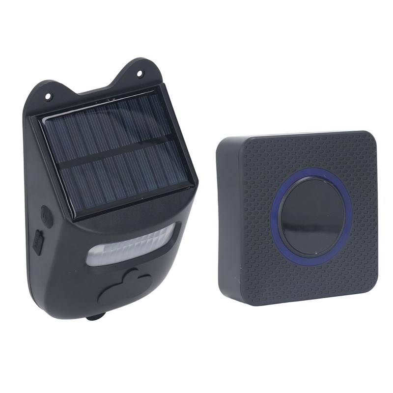 Solar Doorbell Infrared Wireless Motion Sensor Alarm Door Bell for