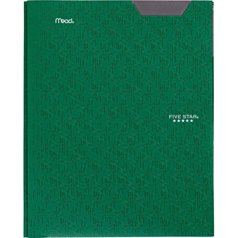 Five Star 2-Pocket Folder, 4 Pack, Plastic Folder with Stay-Put