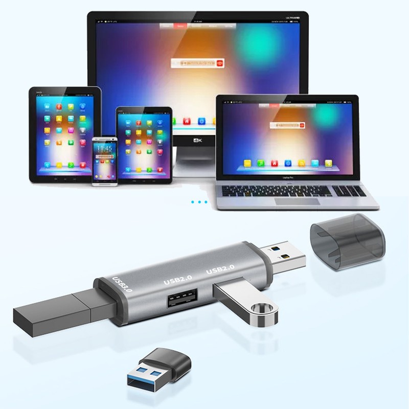 USB 3.0 Hub 3 Ports 5Gbps Transmission Plug and Play