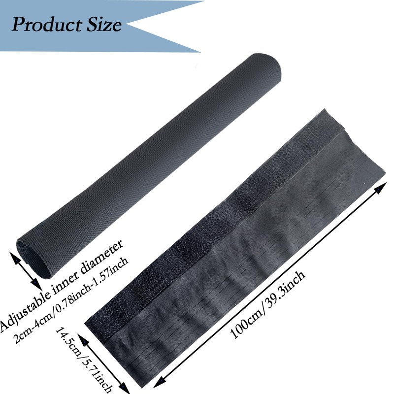 RddenIy Dock Line Chafe Guards, 39.3”Length Ultra Strong Removable Chafing