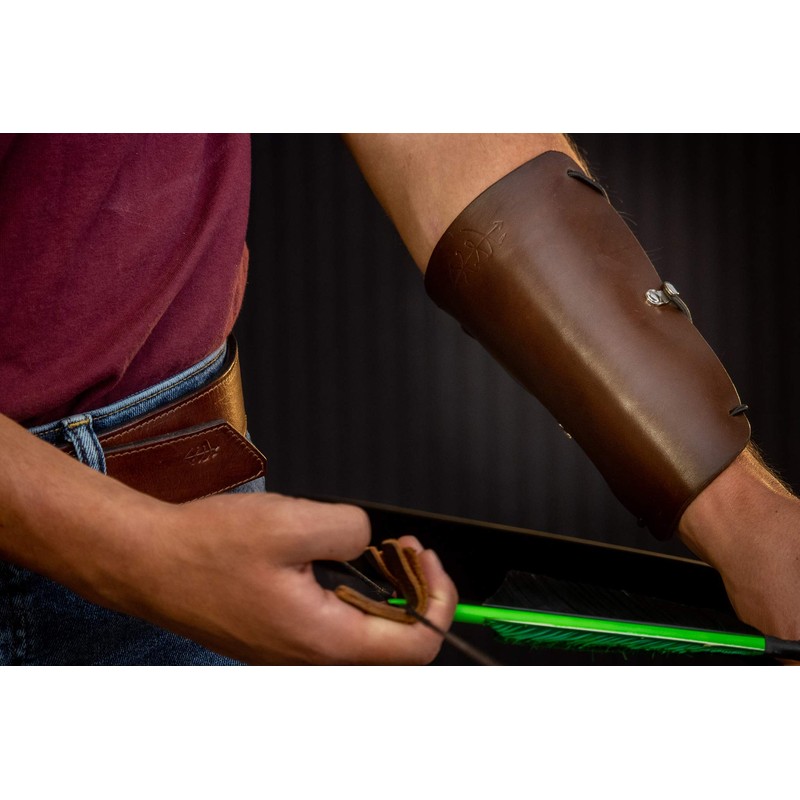 Shatterproof Archery Leather Archery Armguard Essential Leather Armguard | Left/Right