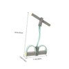 OHPHCALL Stomach Abdominal Exercise Equipment Six-Tube Tension Rope Pedal Puller