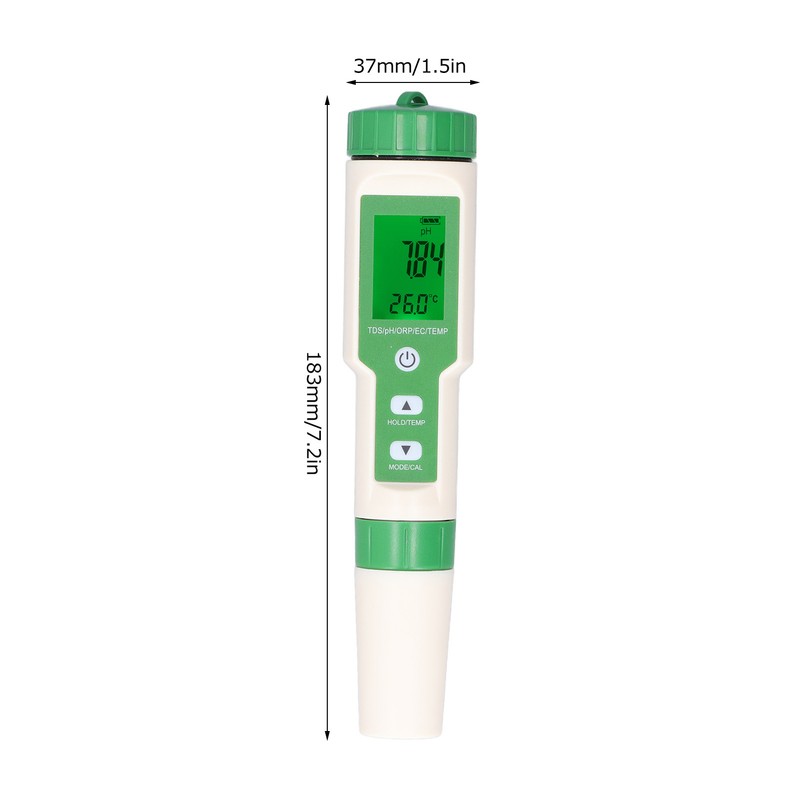 PH Tester with Backlight Digital Water Quality Meter High Accuracy