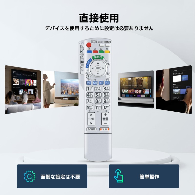 TV Remote Control N2QAYB000324 for Panasonic Panasonic Remote Control Viera