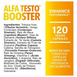 Alfa Testo Booster Rendimiento Human Amplifier 120 Caps Sfn                                                                                           