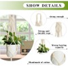 KEAHND Flower Pot Holder Cotton Rope,2 Pack Macrame Plant Hanger,Flower