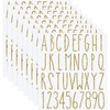 8 Sheets Vinyl Letter Stickers Waterproof Self Adhesive Letter Numbers
