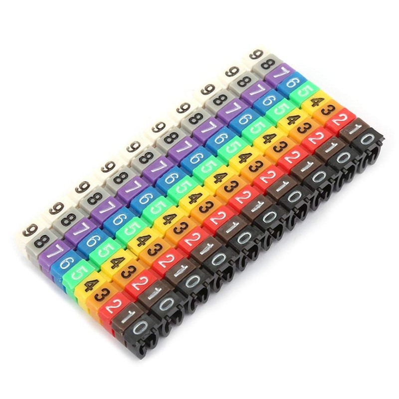 Plastic Digital Clip String Wire Marker with Plastic Digital Number