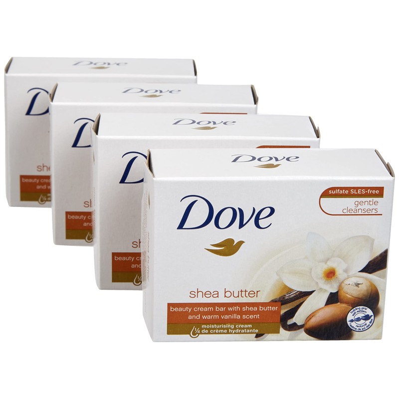 Dove Rein Shea Butter Pampering Program Soap Bar 4 x