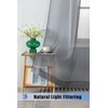 WPM Gray Sheer Curtains 58" Wide x 84" Long 2