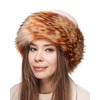 Futrzane Women's Faux Fur Hat, Fleece Winter Hat with Faux