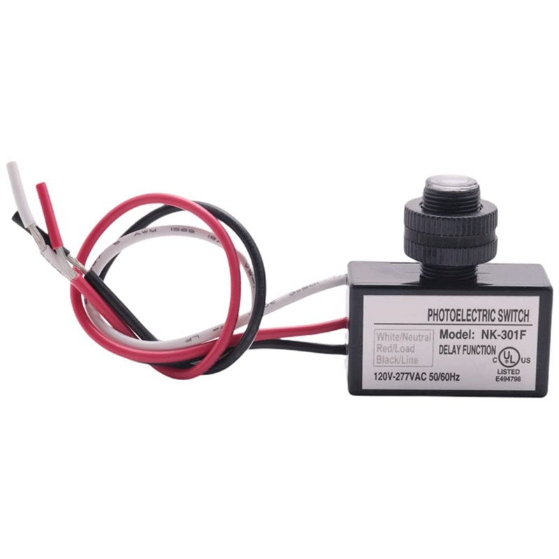 CENPEK AC 120-277V Photoelectric Switch Dusk to Dawn Button Flush